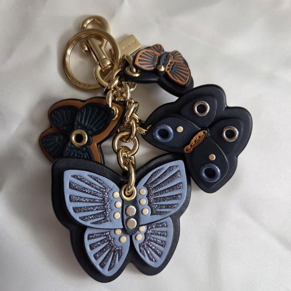 Coach Butterfly Cluster Mix Keychain - Picture 2 of 7